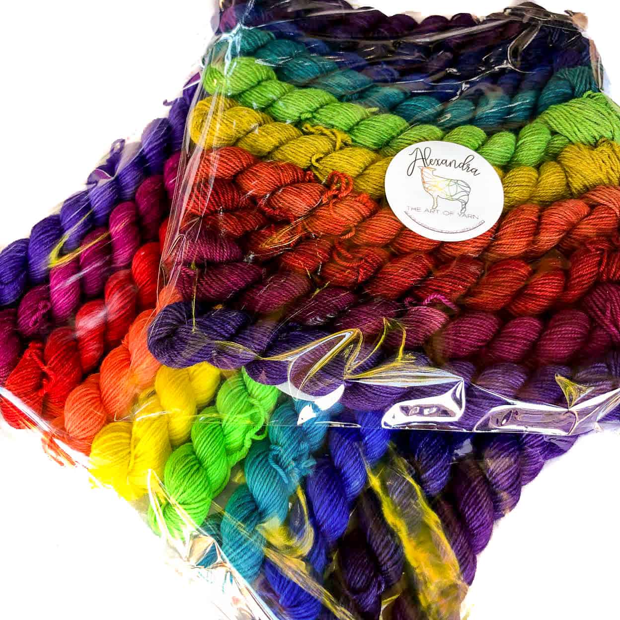 Rainbow Mini Sets - Set of 10 Fingering Weight Yarn