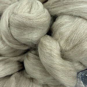 Bluefaced Leicester / Tussah Silk Natural Undyed Fiber - 1 oz