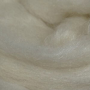 Superfine Merino / Mongolian Cashmere / Tussah Silk Natural Undyed Fiber - 1 oz