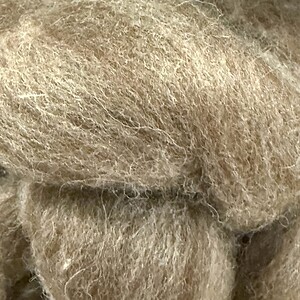 Brown BFL Natural Undyed Fiber - 1 oz